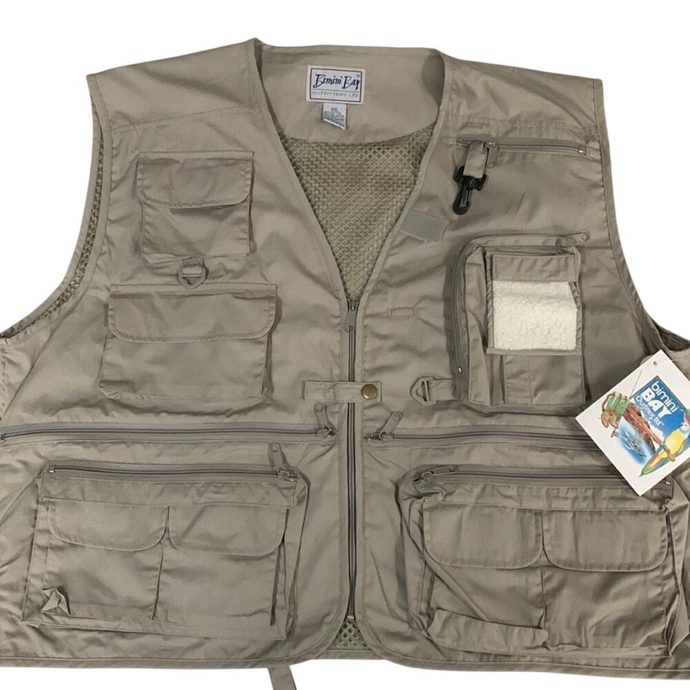 New Mens Bimini Bay Fishing Vest XXL Outdoor Clothing Fishing Vest